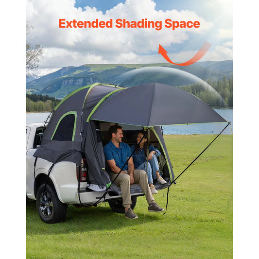 SucceBuy Pickup Truck Tent for Camping, Waterproof PU2000 2-3 Person Truck Bed Tent with Expandable Awning