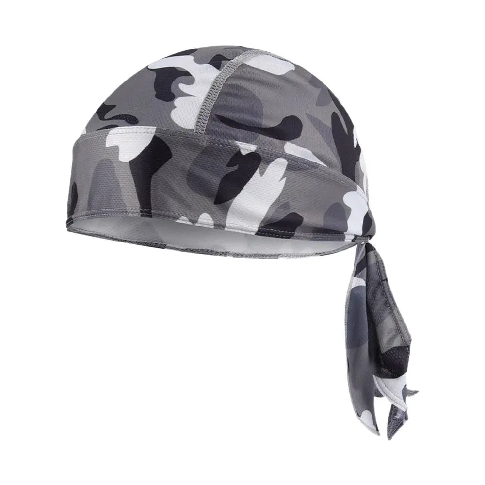 Quick Dry Camo Cycling Cap Head Scarf, Summer Men Running and Riding Bandana Headscarf