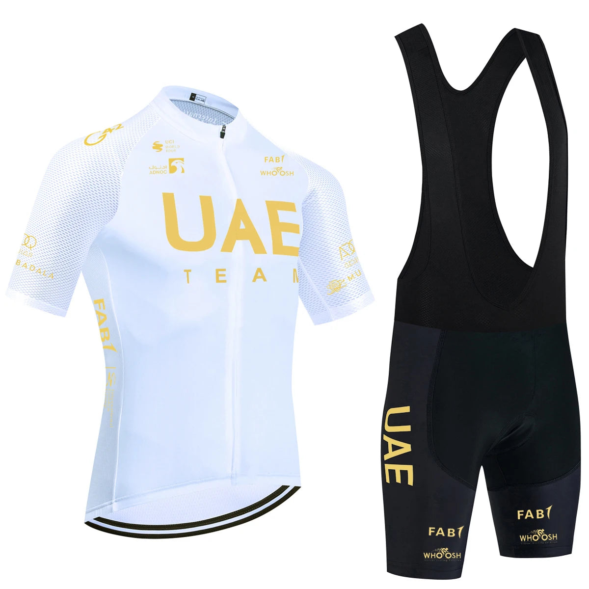 New Black UAE Cycling Maillot Jersey and Shorts for Men and Women
