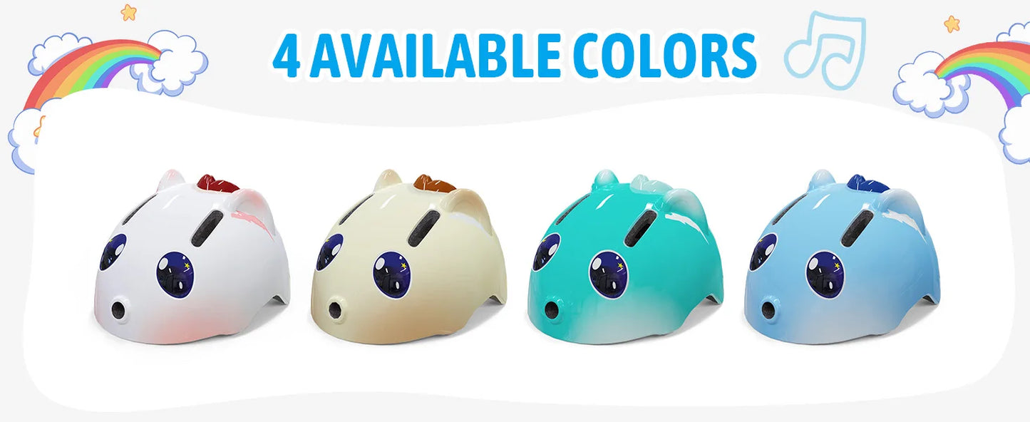 Toddler Kids Bike Helmet, 3D Children Bicycle Helmet for Boys and Girls, Adjustable Age 3-10