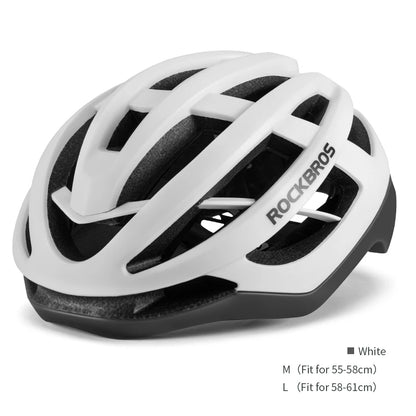 ROCKBROS Bike Helmet, MTB Road Cycling Helmets Integrally-molded Men/Women Breathable Ventilation