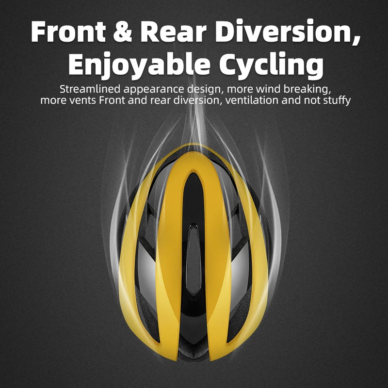 ROCKBROS Bicycle Helmet, Cycling Ultralight Road Bike Helmet