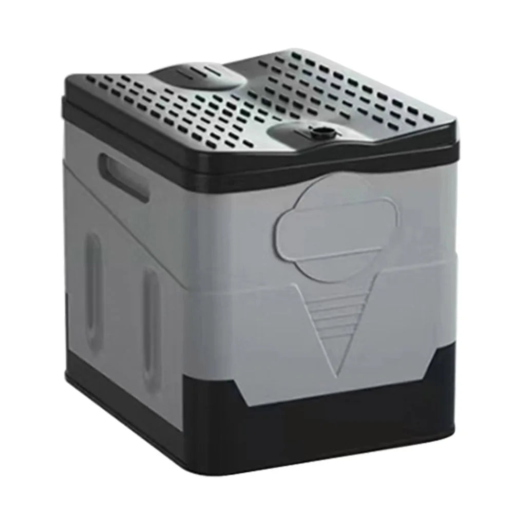 Multifunction Bedpan, Portable Outdoor Folding Toilet, Strong Bearing Capacity, Reusable Trash Can for Camping Hiking