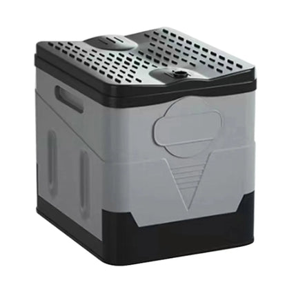 Multifunction Bedpan, Portable Outdoor Folding Toilet, Strong Bearing Capacity, Reusable Trash Can for Camping Hiking