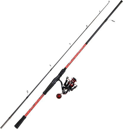 7' 2-Piece Inshore Fishing Rod & Reel Combo, Medium Power, Right/Left Handle, Ideal for Saltwater Angling
