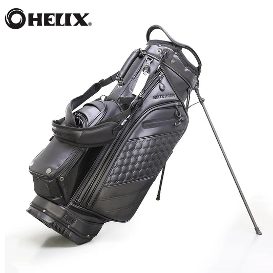 HELIX Lightweight 14 Way Full Length Dividers, PU Leather Golf Stand Bag for Men, Easy to Clean