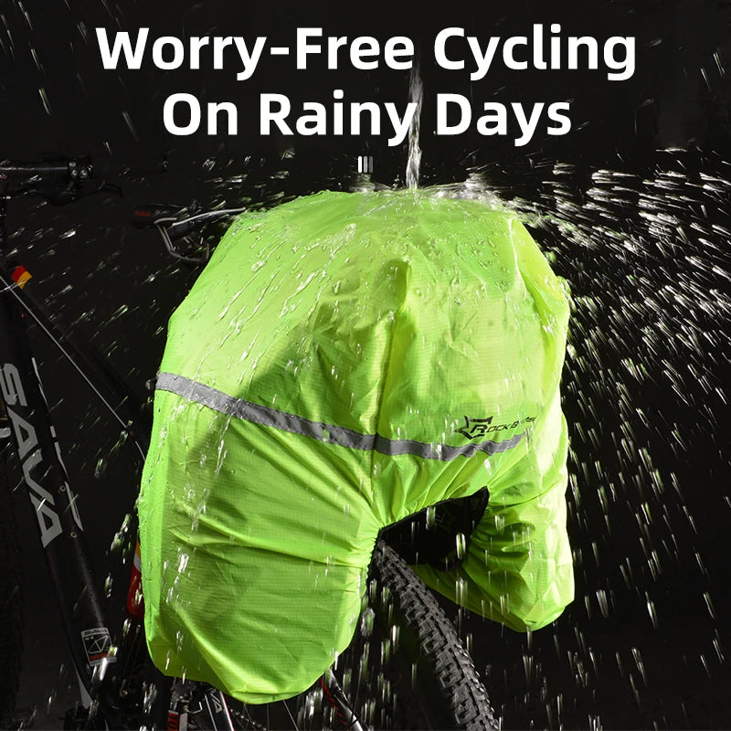 ROCKBROS Bicycle Carrier Bag, Waterproof 35L Large Capacity Pannier Rear Rack Shelf Bag