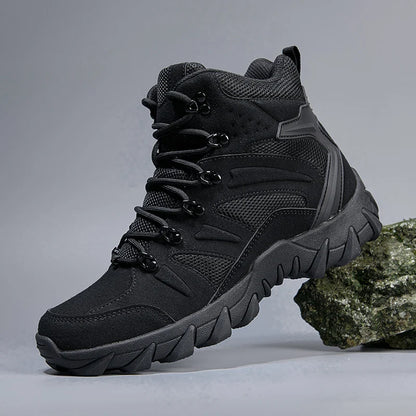 Men's casual tactical boots, lightweight, side zipper