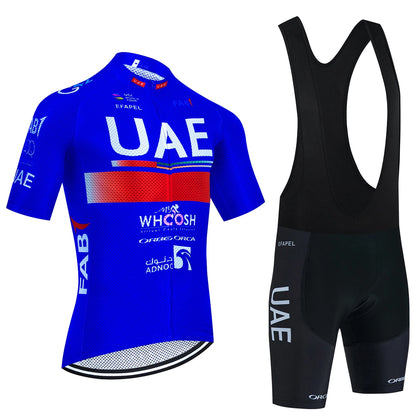 New Black UAE Cycling Maillot Jersey and Shorts for Men and Women