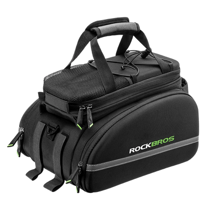 ROCKBROS Bicycle Carrier Bag, Waterproof 35L Large Capacity Pannier Rear Rack Shelf Bag