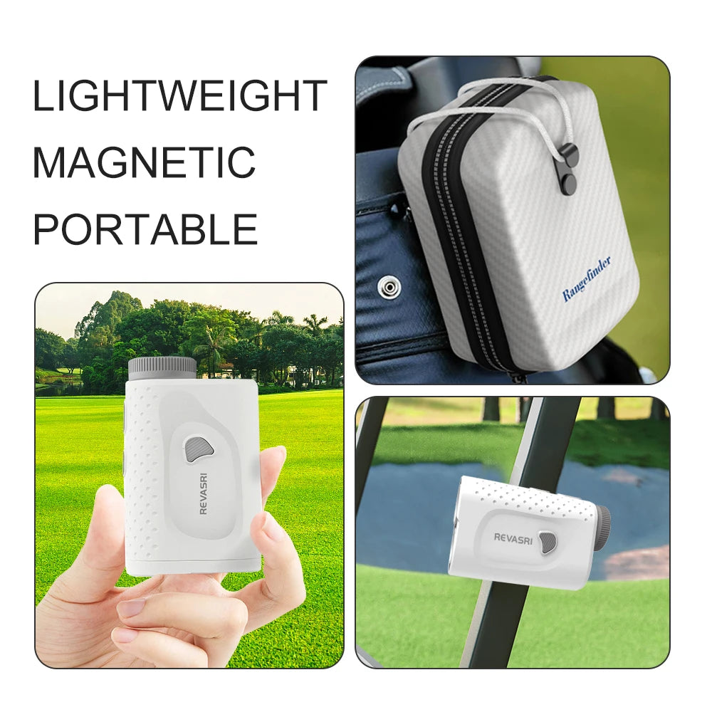 1000 Yards Mini Golf Rangefinder, Angle Switch, Flag Lock Vibration, High-Precision Slope Measurement, magnetic for Women