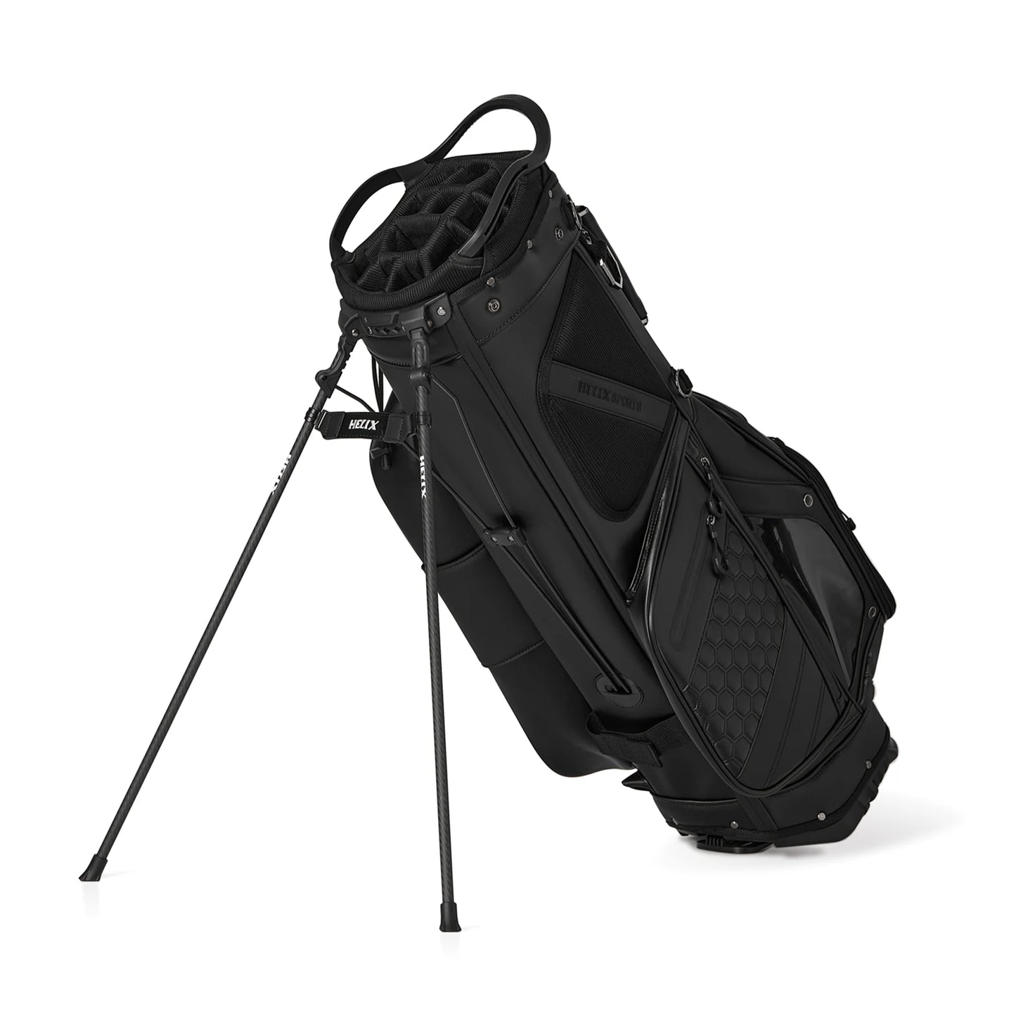 HELIX Lightweight 14 Way Full Length Dividers, PU Leather Golf Stand Bag for Men, Easy to Clean