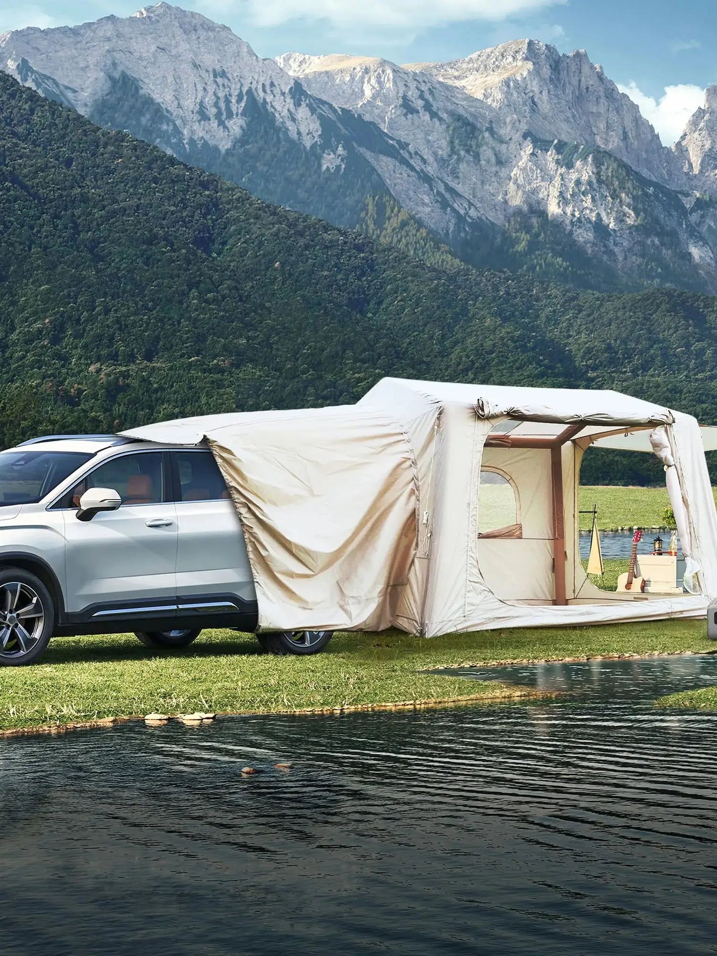 Inflatable Tents for Camping SUV tent, Easy Setup Inflatable, Waterproof  Adult 4/6/8 Person