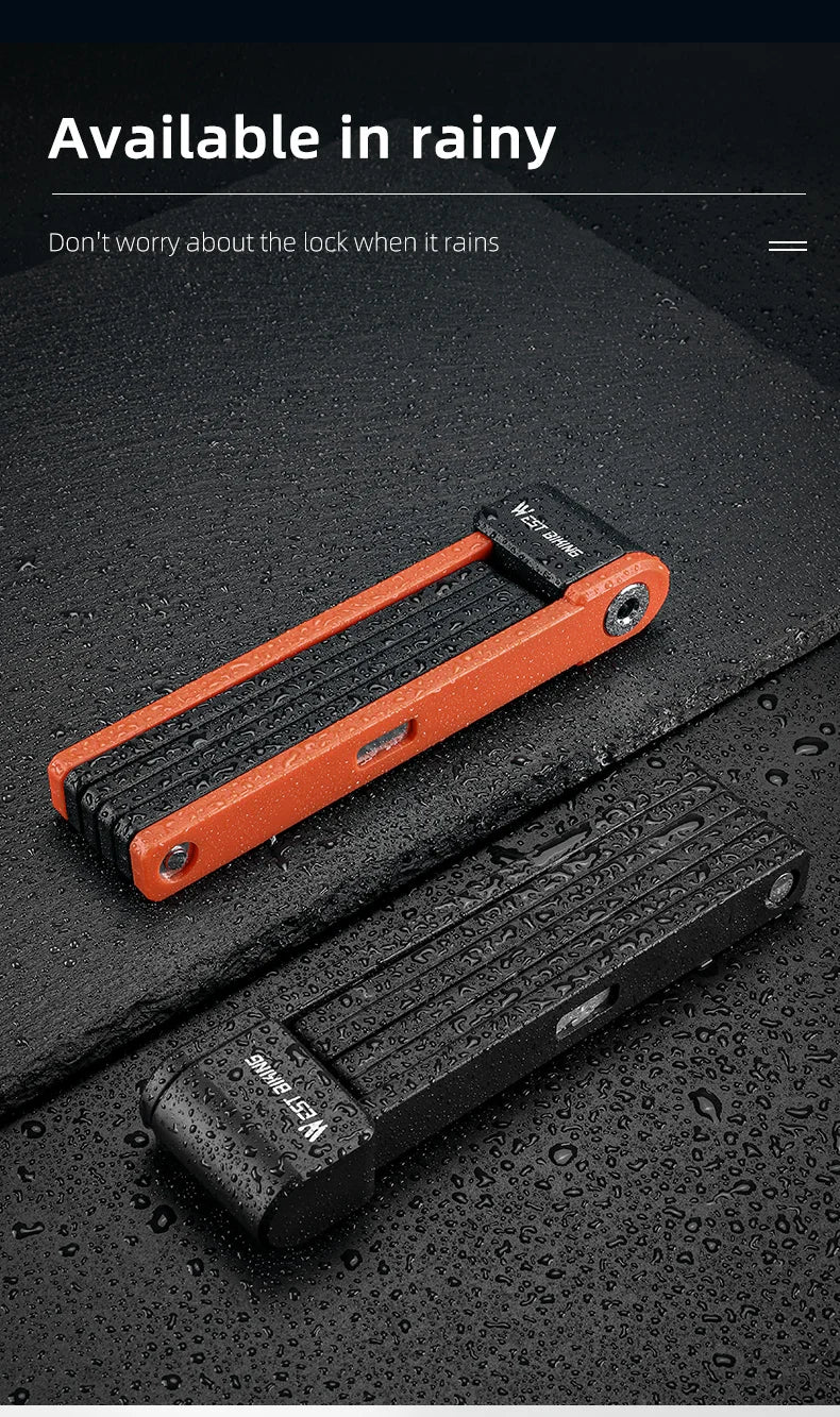 WEST BIKING Anti-Theft Bicycle Folding Lock