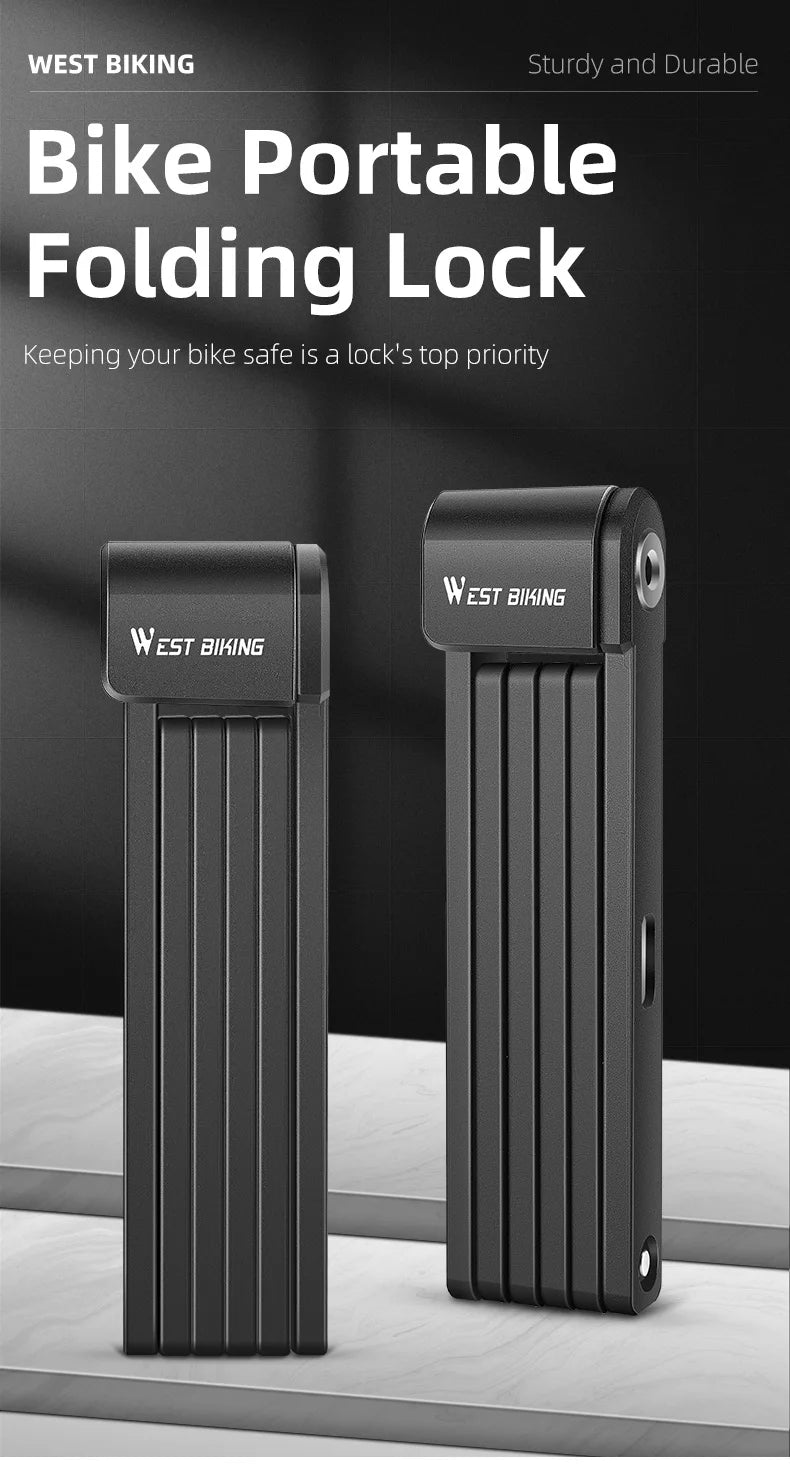 WEST BIKING Anti-Theft Bicycle Folding Lock