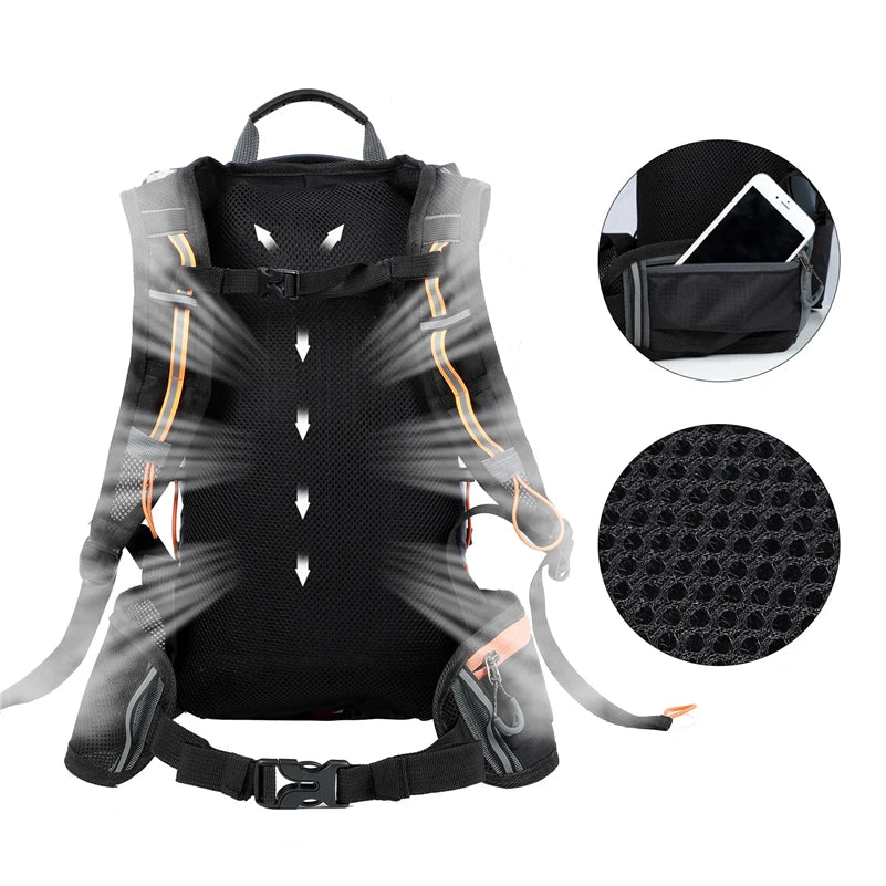 WEST BIKING Outdoor Water Repellent Sports Bag, Cycling Hydration Backpack