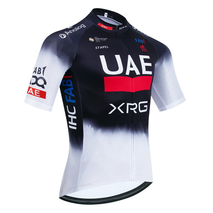 New Black UAE Cycling Maillot Jersey and Shorts for Men and Women