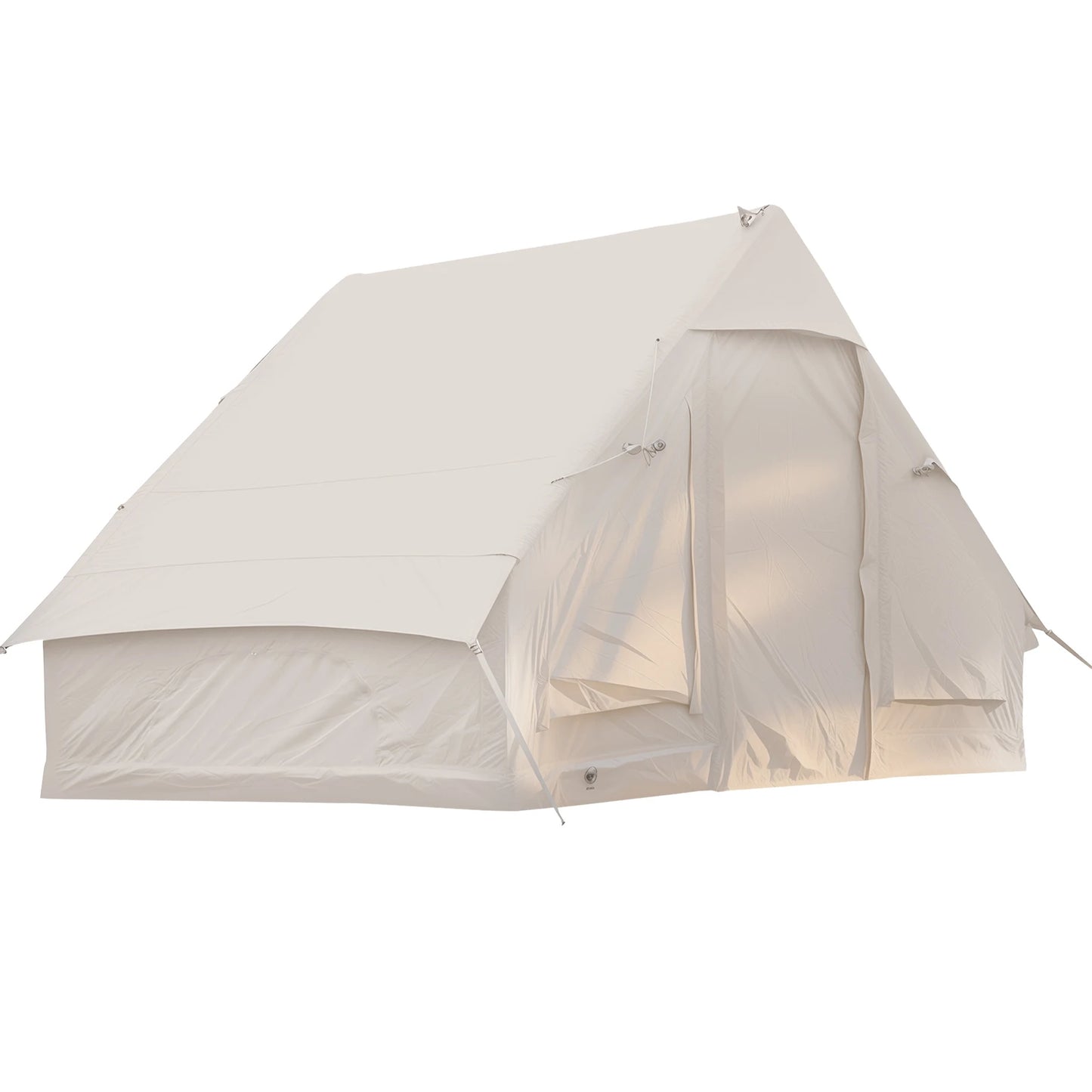 4-6 Person House Instant Glamping Camping Tents, House Oxford Fabric Inflatable Camping Tent With Storage Bag