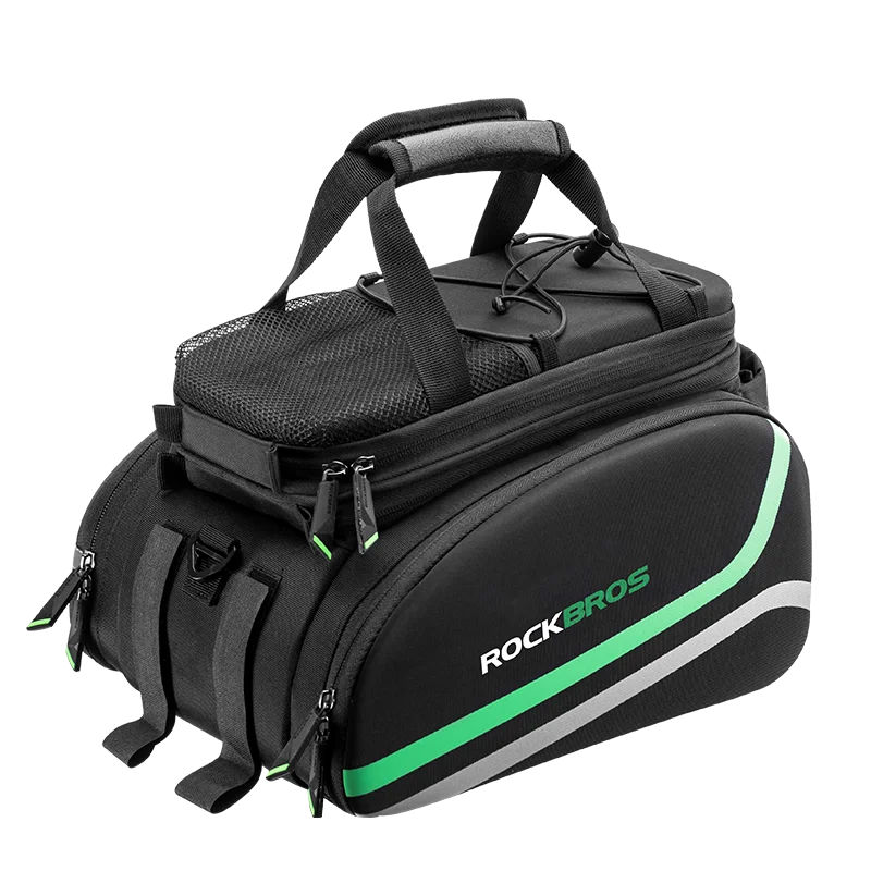 ROCKBROS Bicycle Carrier Bag, Waterproof 35L Large Capacity Pannier Rear Rack Shelf Bag