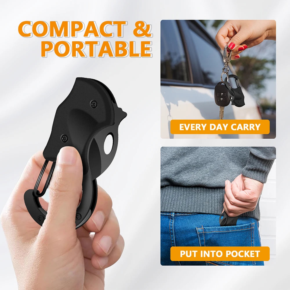 Keychain Folding Knife Multi-Tool, Camping & EDC Survival