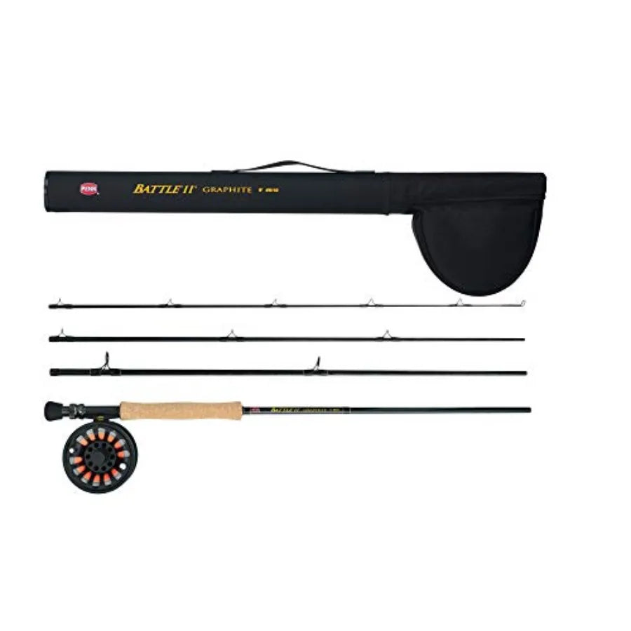 Outfit Reel and Fishing Rod Combo for Precision Fly Fishing in Rivers and Streams Lightweight Design
