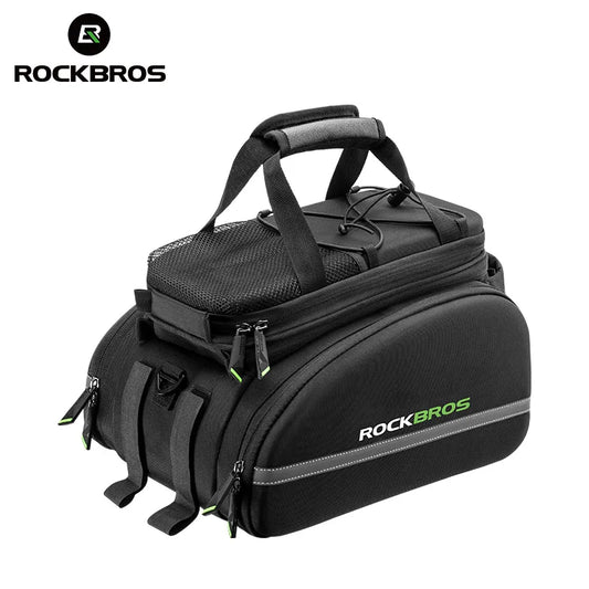 ROCKBROS Bicycle Carrier Bag, Waterproof 35L Large Capacity Pannier Rear Rack Shelf Bag