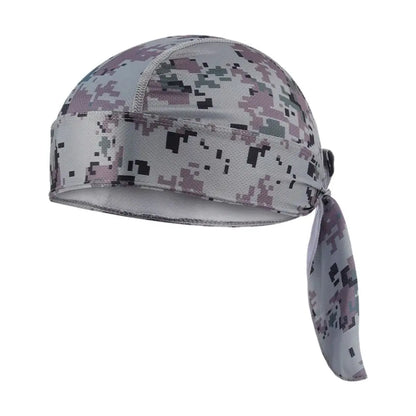 Quick Dry Camo Cycling Cap Head Scarf, Summer Men Running and Riding Bandana Headscarf