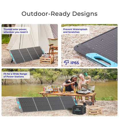 Renogy 200W Portable Solar Panel, IP65 Waterproof Foldable Solar Panel, Solar Charger for Power Station, RV Camping