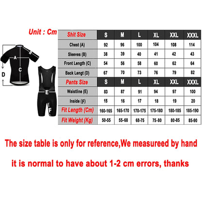 New Black UAE Cycling Maillot Jersey and Shorts for Men and Women