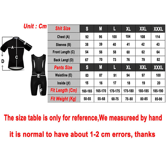 New Black UAE Cycling Maillot Jersey and Shorts for Men and Women
