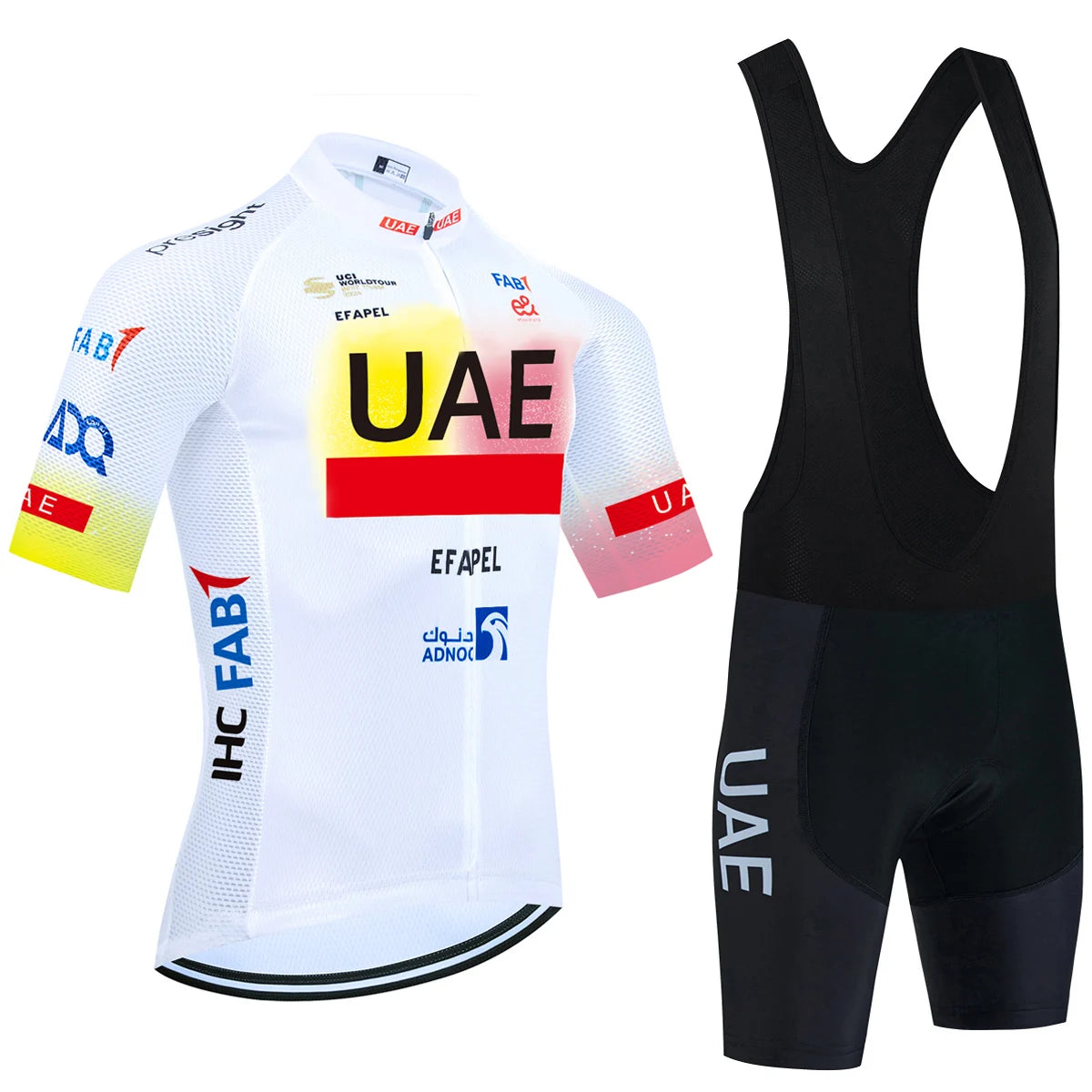 New Black UAE Cycling Maillot Jersey and Shorts for Men and Women