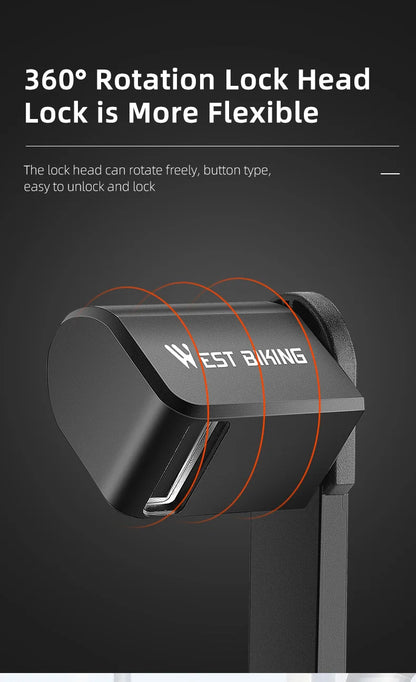 WEST BIKING Anti-Theft Bicycle Folding Lock