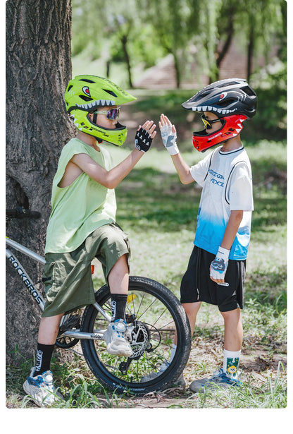 ROCKBROS Child Cycling Helmet, Impact Resistant Detachable Full Face Helmet