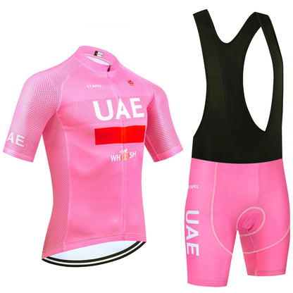 New Black UAE Cycling Maillot Jersey and Shorts for Men and Women