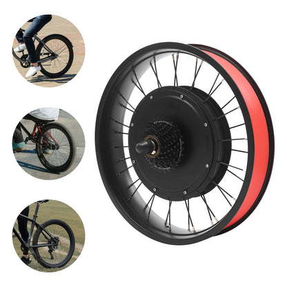 1000W Ebike Conversion DC Brushless Motor Kit, Rear Wheel Electric Bicycle Hub Motor Kit for 20inch Wheel Bicycle
