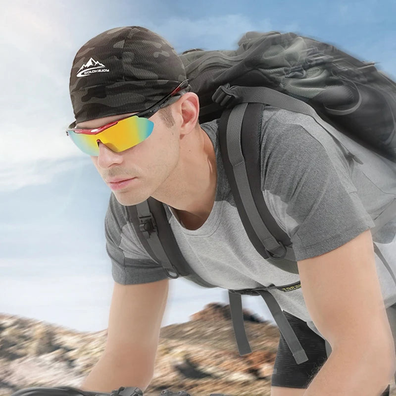 Cycling Caps Quick Dry Anti-UV Sports Cooling Skull Cap, Helmet Liner
