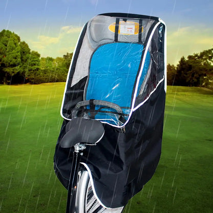 Bicycle Child Seat With Rain Cover, Waterproof and Windproof