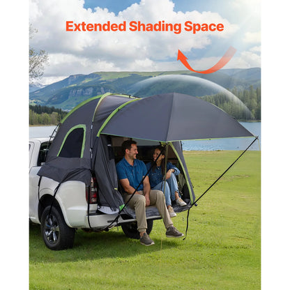 SucceBuy Pickup Truck Tent for Camping, Waterproof PU2000 2-3 Person Truck Bed Tent with Expandable Awning