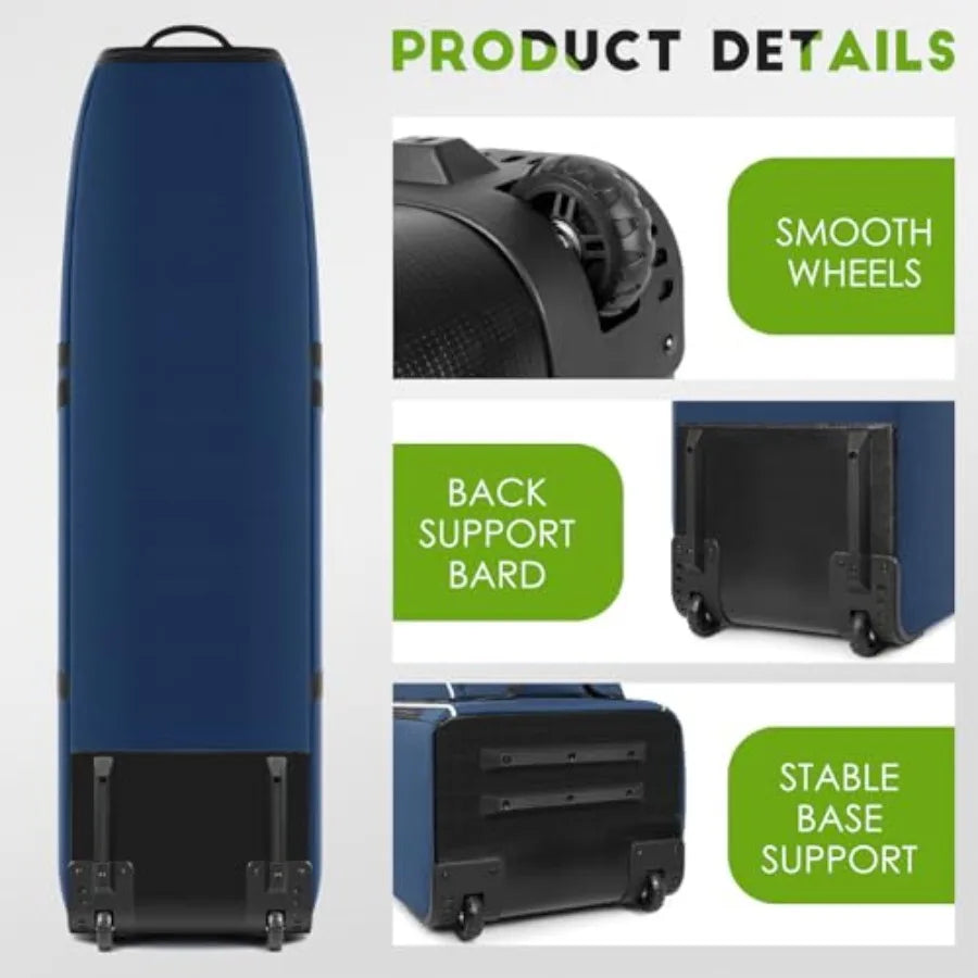 Golf Travel Bag for Airlines, 900D Heavy Duty Oxford Golf Travel Case with Wheels.