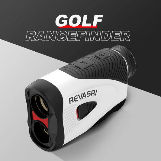 REVASRI Golf Rangefinder with Angle Switch, 1300 Yards, Flag Lock Vibration, Rechargeable with Magnetic Design