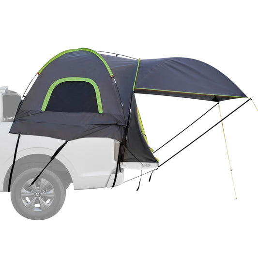 SucceBuy Pickup Truck Tent for Camping, Waterproof PU2000 2-3 Person Truck Bed Tent with Expandable Awning