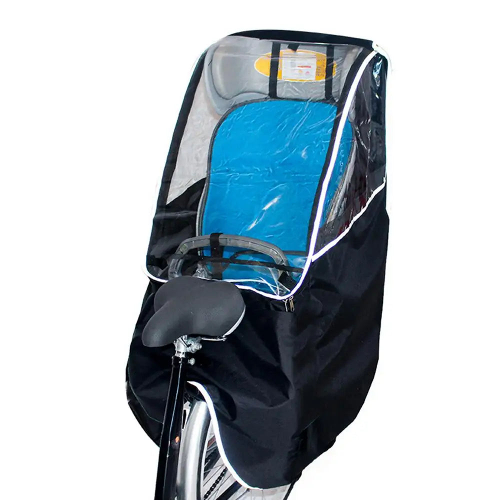 Bicycle Child Seat With Rain Cover, Waterproof and Windproof