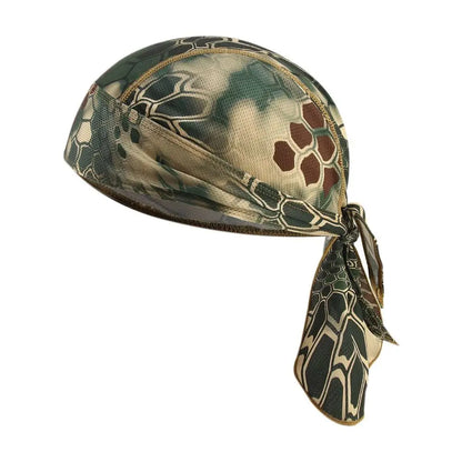 Quick Dry Camo Cycling Cap Head Scarf, Summer Men Running and Riding Bandana Headscarf