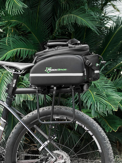 ROCKBROS Bicycle Carrier Bag, Waterproof 35L Large Capacity Pannier Rear Rack Shelf Bag
