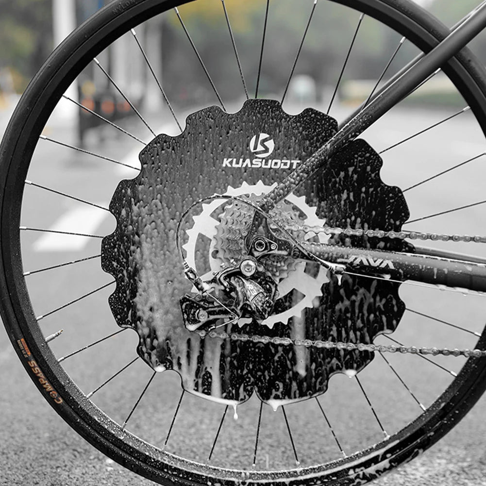 Bicycle Disc Brake Cover, Universal Bicycle Washing Disc, Reusable Bicycle Brake Anti Grime Cover for MTB Road Bike