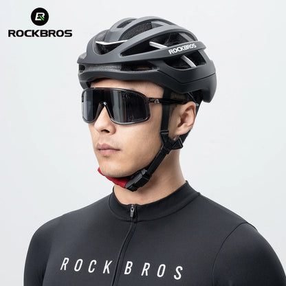 ROCKBROS Bike Helmet, MTB Road Cycling Helmets Integrally-molded Men/Women Breathable Ventilation