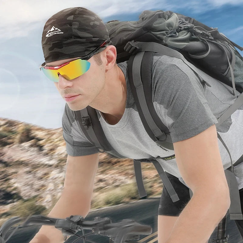 Cycling Caps Quick Dry Anti-UV Sports Cooling Skull Cap, Helmet Liner