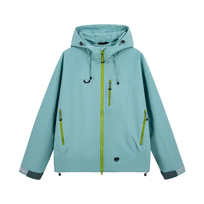 Unisex Hiking Jacket, Waterproof Autumn Windbreaker