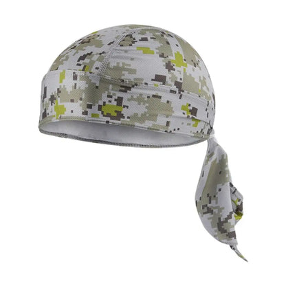 Quick Dry Camo Cycling Cap Head Scarf, Summer Men Running and Riding Bandana Headscarf