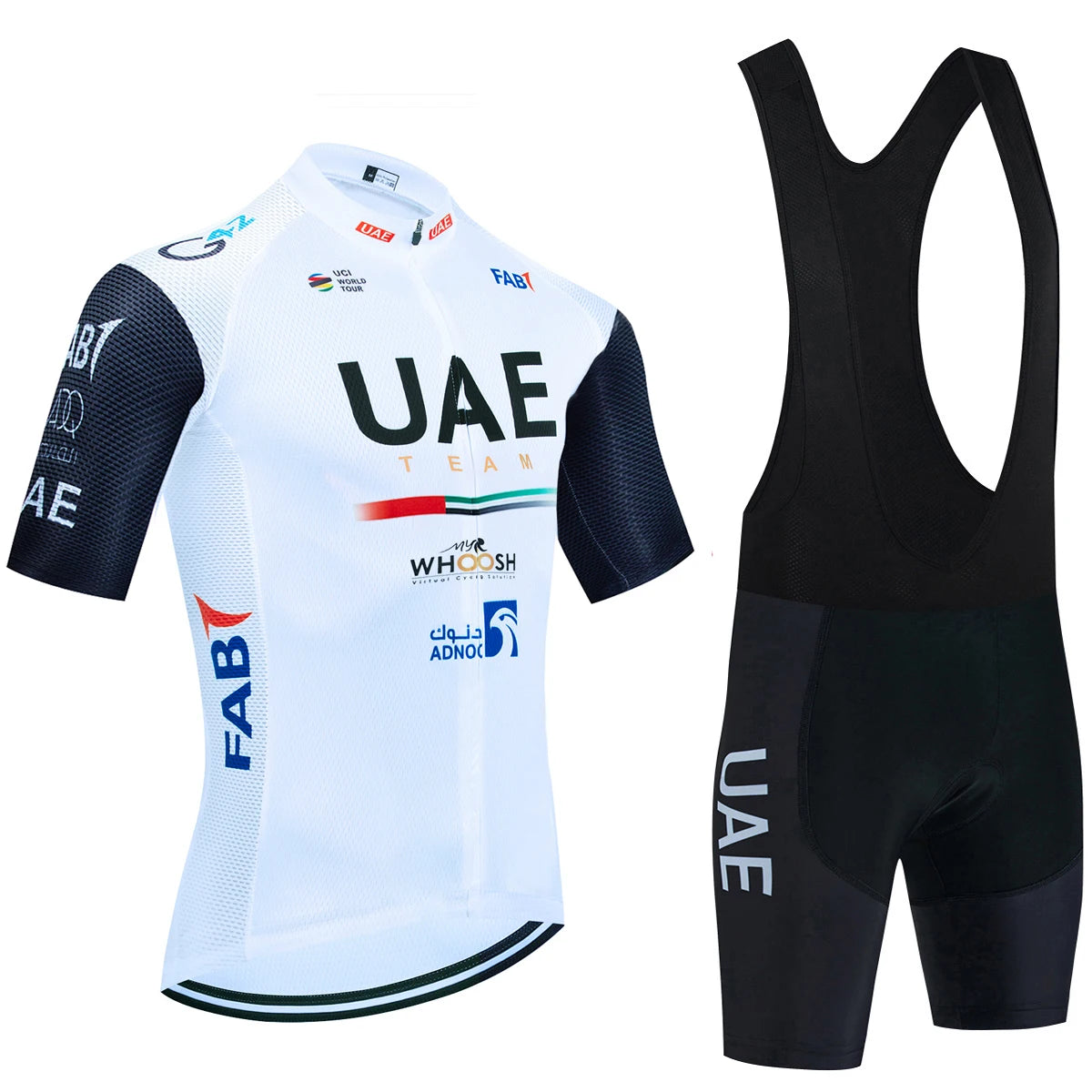 New Black UAE Cycling Maillot Jersey and Shorts for Men and Women